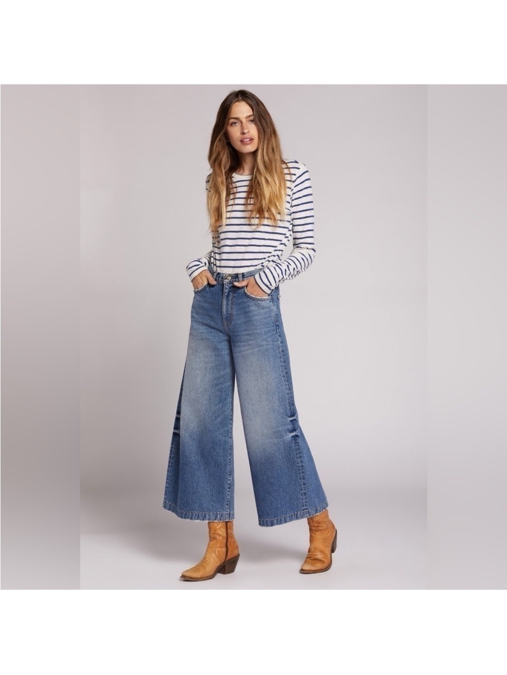 NWT CURRENT/ELLIOTT THE DUSTY WIDE LEG JEAN in Size 29 - Picture 1 of 9